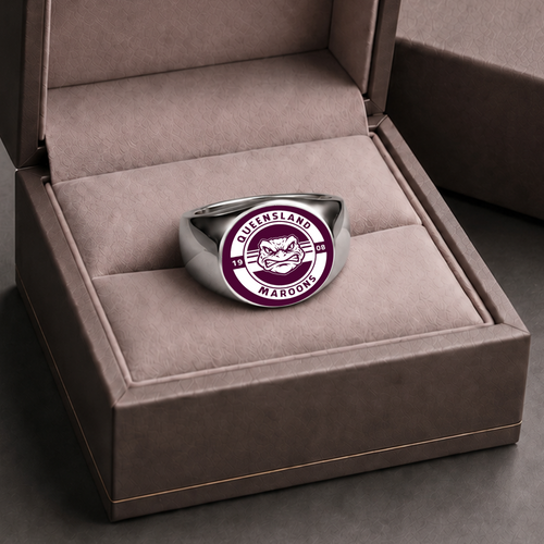 Queensland Maroons Rings Classic Crest Forever Pride