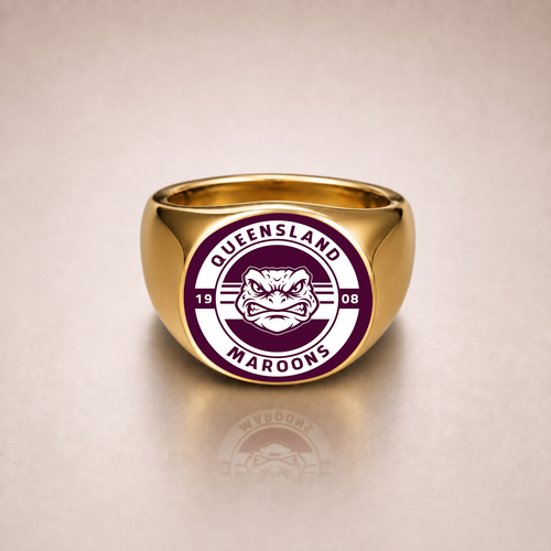 Queensland Maroons Rings Classic Crest Forever Pride