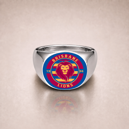 Brisbane Lions Rings Heritage Crest Loyal Spirit
