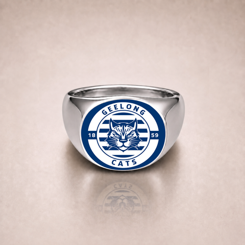 Geelong Cats Rings Heritage Crest Loyal Spirit