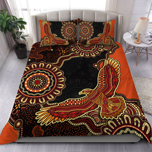 Indigenous Australian Aboriginal Bedding Set Eagle Pride Spirit Of Country