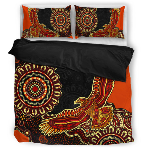 Indigenous Australian Aboriginal Bedding Set Eagle Pride Spirit Of Country