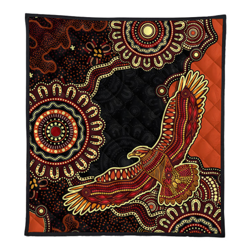 Indigenous Australian Aboriginal Quilt Eagle Pride Spirit Of Country