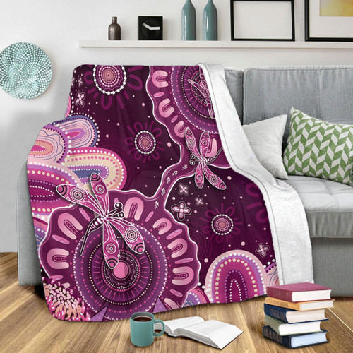 Indigenous Australian Aboriginal Blanket Dreaming Trails Of Country Spirit