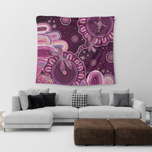 Indigenous Australian Aboriginal Tapestry Dreaming Trails Of Country Spirit