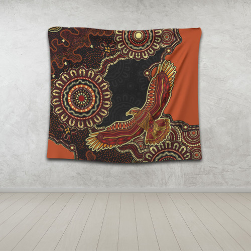 Indigenous Australian Aboriginal Tapestry Eagle Pride Spirit Of Country