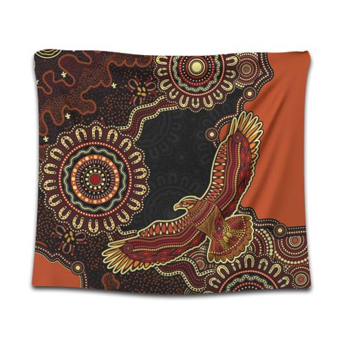 Indigenous Australian Aboriginal Tapestry Eagle Pride Spirit Of Country