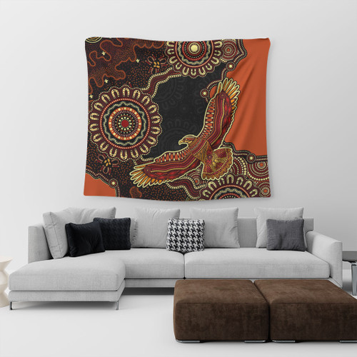 Indigenous Australian Aboriginal Tapestry Eagle Pride Spirit Of Country