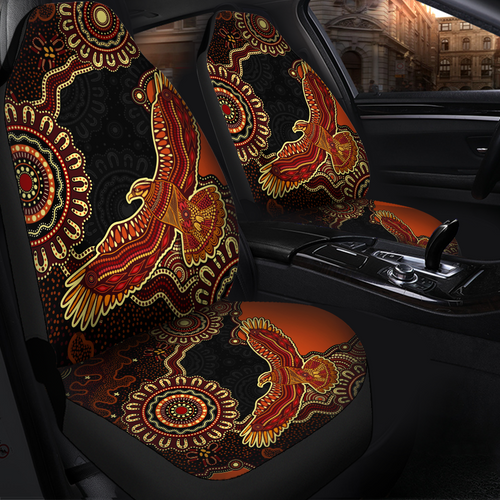 Indigenous Australian Aboriginal Car Seat Cover Eagle Pride Spirit Of Country