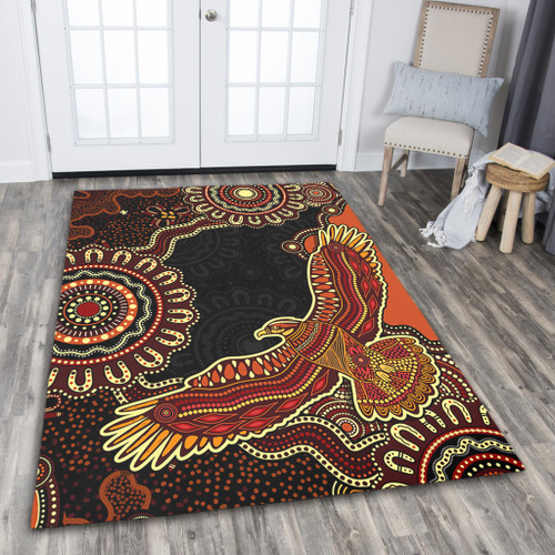 Indigenous Australian Aboriginal Area Rug Eagle Pride Spirit Of Country