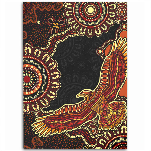 Indigenous Australian Aboriginal Area Rug Eagle Pride Spirit Of Country