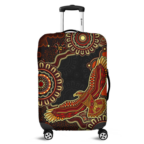 Indigenous Australian Aboriginal Luggage Cover Eagle Pride Spirit Of Country