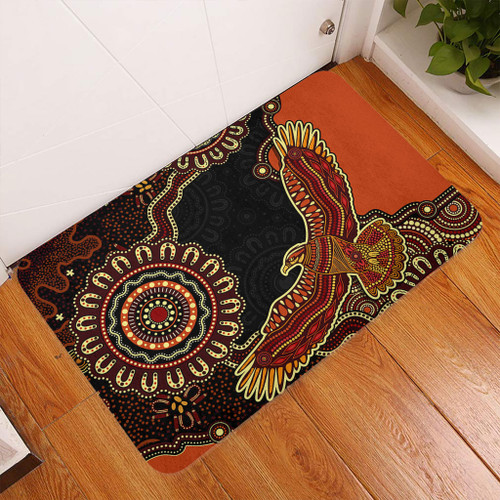 Indigenous Australian Aboriginal Doormat Eagle Pride Spirit Of Country
