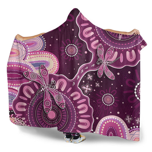 Indigenous Australian Aboriginal Hooded Blanket Dreaming Trails Of Country Spirit