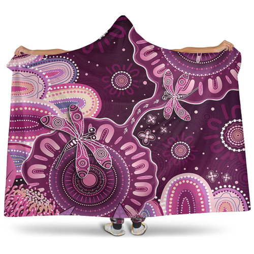Indigenous Australian Aboriginal Hooded Blanket Dreaming Trails Of Country Spirit