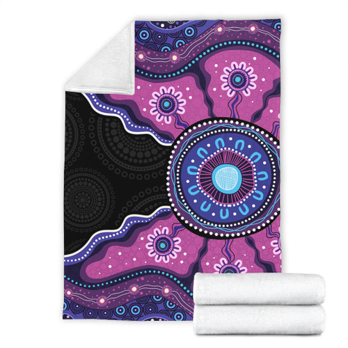 Indigenous Australian Aboriginal Blanket Sacred Ancestral Spirit Journey Paths