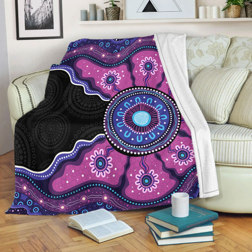 Indigenous Australian Aboriginal Blanket Sacred Ancestral Spirit Journey Paths