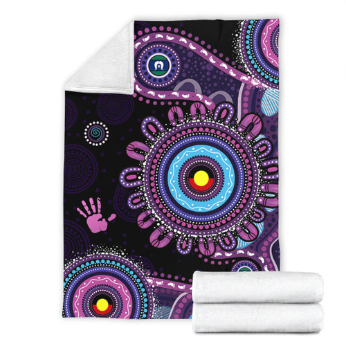Indigenous Australian Aboriginal Blanket Memory Circle Of Country Spirit
