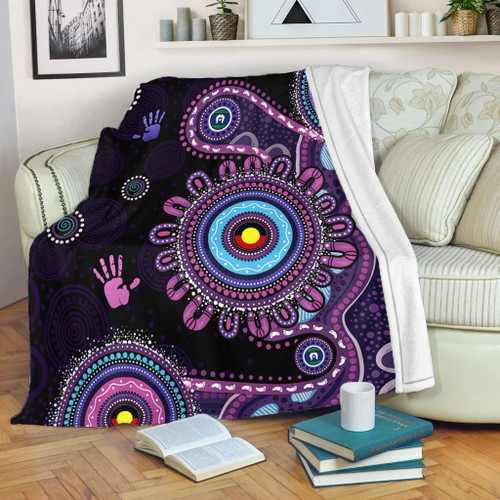 Indigenous Australian Aboriginal Blanket Memory Circle Of Country Spirit