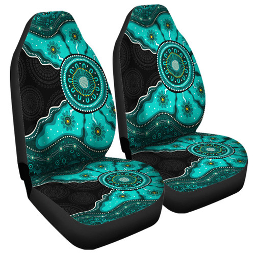 Indigenous Australian Aboriginal Car Seat Cover Sacred Ancestral Spirit Journey Paths