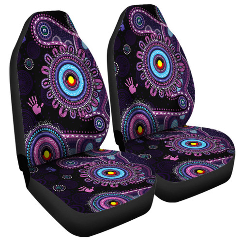 Indigenous Australian Aboriginal Car Seat Cover Memory Circle Of Country Spirit
