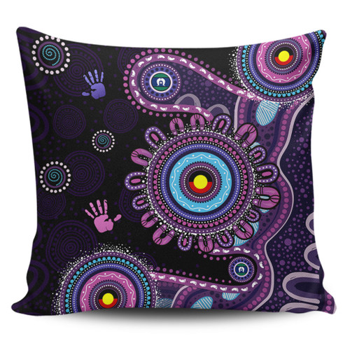 Indigenous Australian Aboriginal Pillow Cases Memory Circle Of Country Spirit