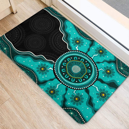 Indigenous Australian Aboriginal Doormat Sacred Ancestral Spirit Journey Paths
