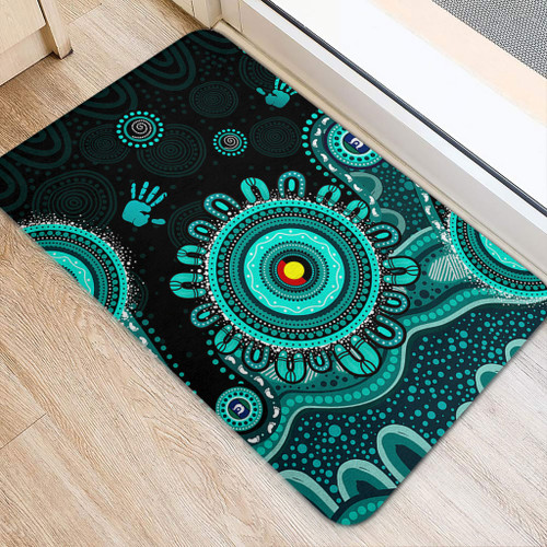 Indigenous Australian Aboriginal Doormat Memory Circle Of Country Spirit