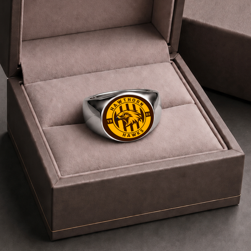 Hawthorn Rings Heritage Crest Loyal Spirit