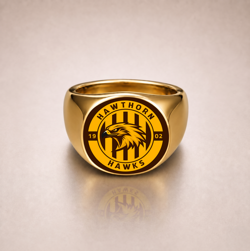 Hawthorn Rings Heritage Crest Loyal Spirit