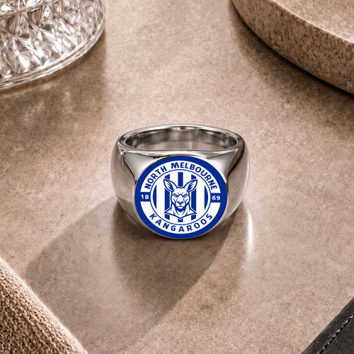 North Melbourne Rings Heritage Crest Loyal Spirit