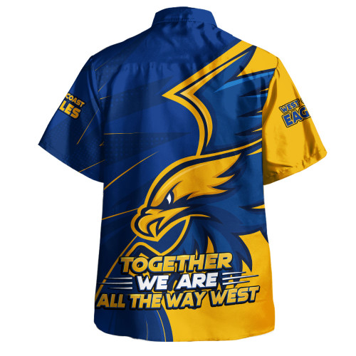 West Coast Eagles Hawaiian Shirt All The Way West 40th Anniversary Pride