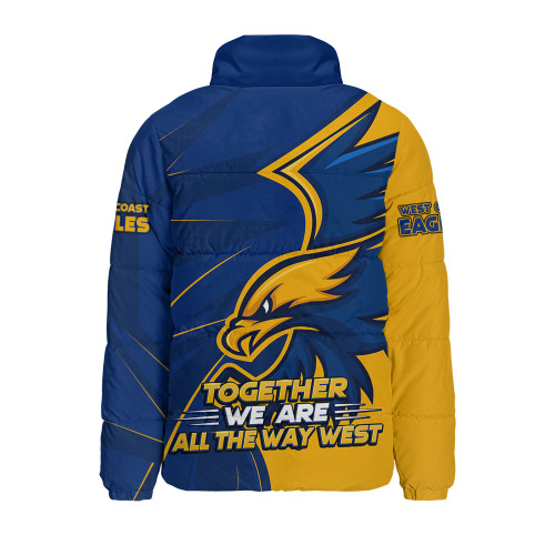 West Coast Eagles Padded Jacket All The Way West 40th Anniversary Pride