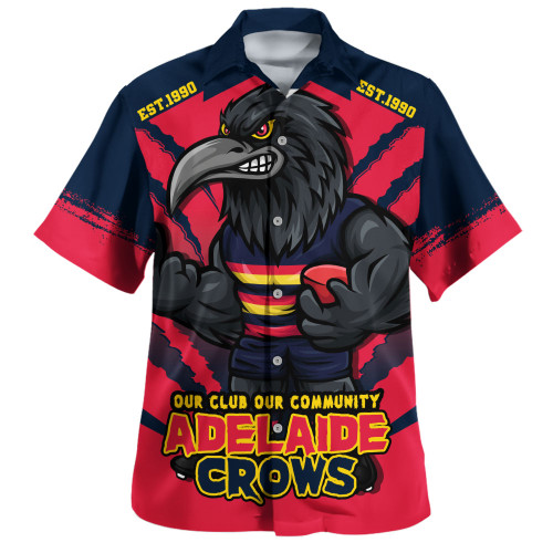 Adelaide Crows Hawaiian Shirt Our Club Our Community