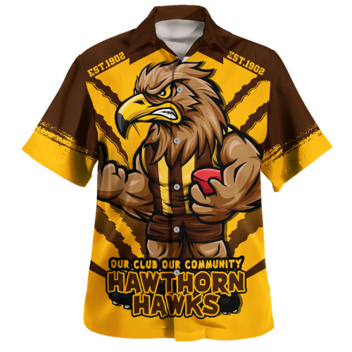 Hawthorn Hawaiian Shirt Our Club Our Community