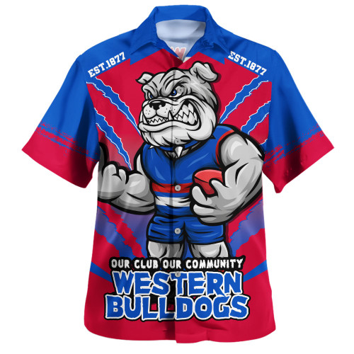 Western Bulldogs Hawaiian Shirt Our Club Our Community