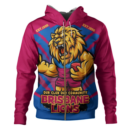 Brisbane Lions Hoodie Our Club Our Community