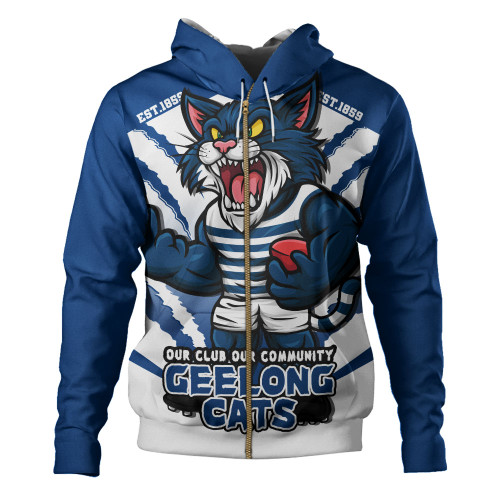Geelong Cats Hoodie Our Club Our Community