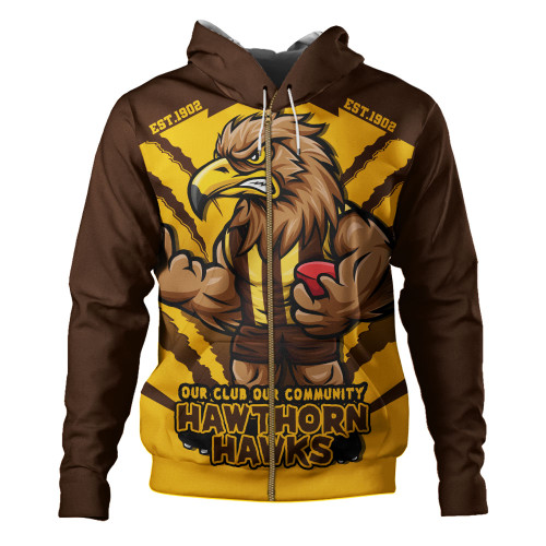 Hawthorn Hoodie Our Club Our Community