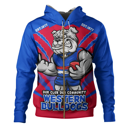 Western Bulldogs Hoodie Our Club Our Community