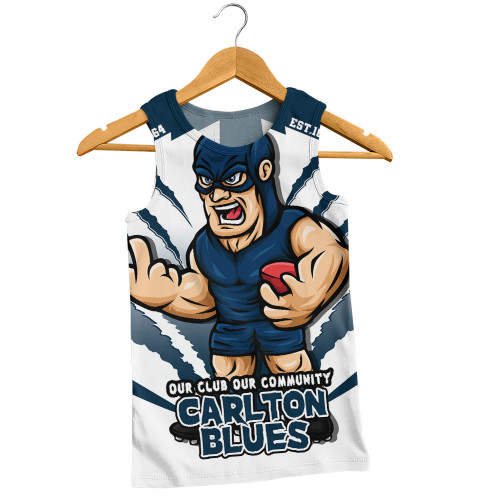 Carlton Men Singlet Our Club Our Community