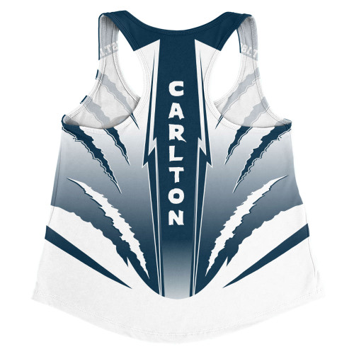 Carlton Women Racerback Singlet Our Club Our Community