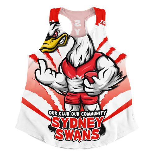 Sydney Swans Women Racerback Singlet Our Club Our Community