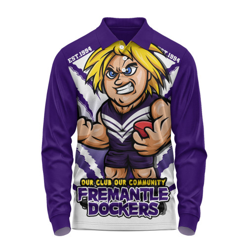 Fremantle Long Sleeve Polo Shirt Our Club Our Community