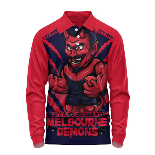 Melbourne Long Sleeve Polo Shirt Our Club Our Community