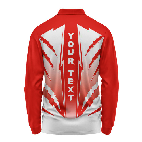 Sydney Swans Long Sleeve Polo Shirt Our Club Our Community