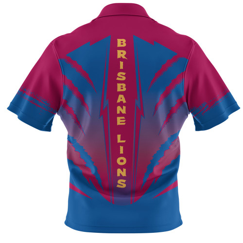 Brisbane Lions Zip Polo Shirt Our Club Our Community