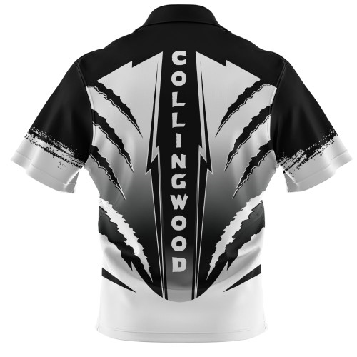 Collingwood Zip Polo Shirt Our Club Our Community