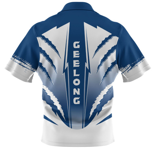 Geelong Cats Zip Polo Shirt Our Club Our Community