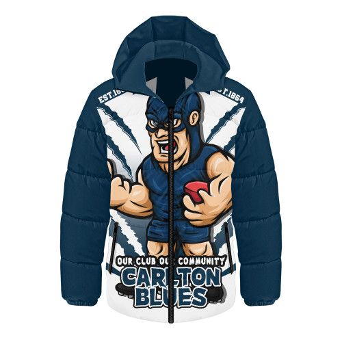 Carlton Hooded Padded Jacket Our Club Our Community